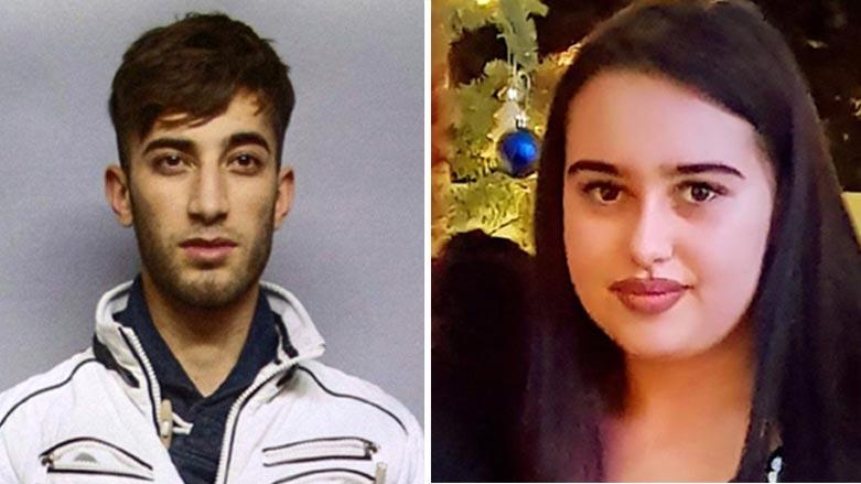 Undated social media photos published in Kurdish media showing Ali Bashar (L) and Susanna Maria Feldman, the 14-year-old Bashar is accused of raping and murdering. (Facebook)