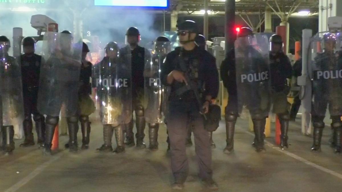 US Border Patrol Carry out Security Drills Near Mexican Border Crossing Points