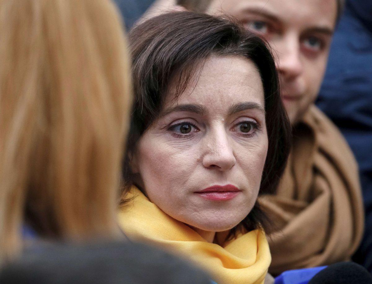 Moldova's Party of Action and Solidarity presidential candidate Maia Sandu in Chisinau, Moldova, on Nov. 13, 2016. (Gleb Garanich/File Photo/Reuters)