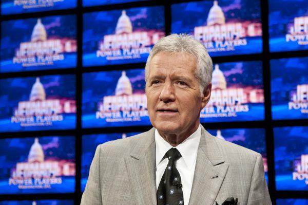 Alex Trebek during a rehearsal of 'Jeopardy!' (©Getty Images | <a href="https://www.gettyimages.com/detail/news-photo/alex-trebek-speaks-during-a-rehearsal-before-a-taping-of-news-photo/143212928">Kris Connor</a>)