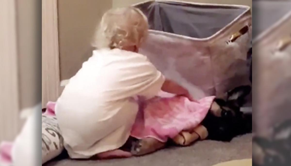 Mom Worries About 3-Year-Old’s Attitude Toward New Pup Until She Sees Her Actions at Night