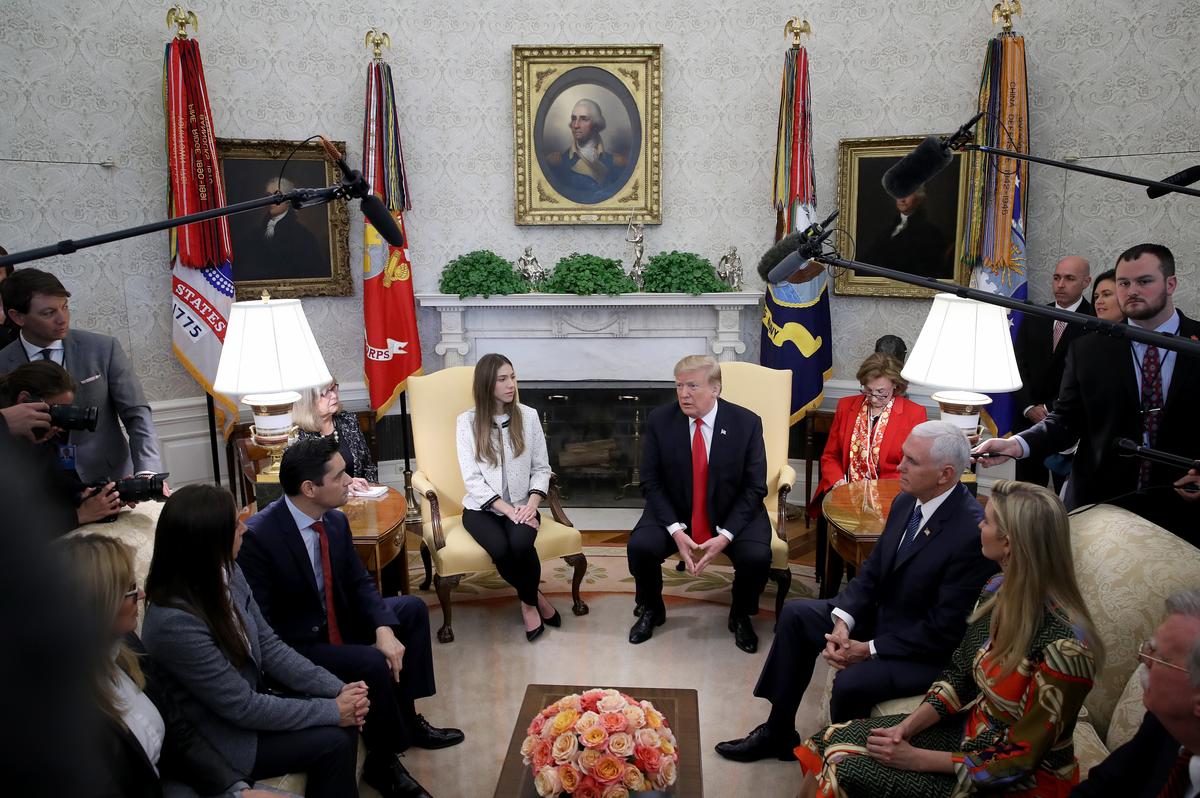 Juan Guaido’s Wife Fabiana Rosales Meets With Donald Trump