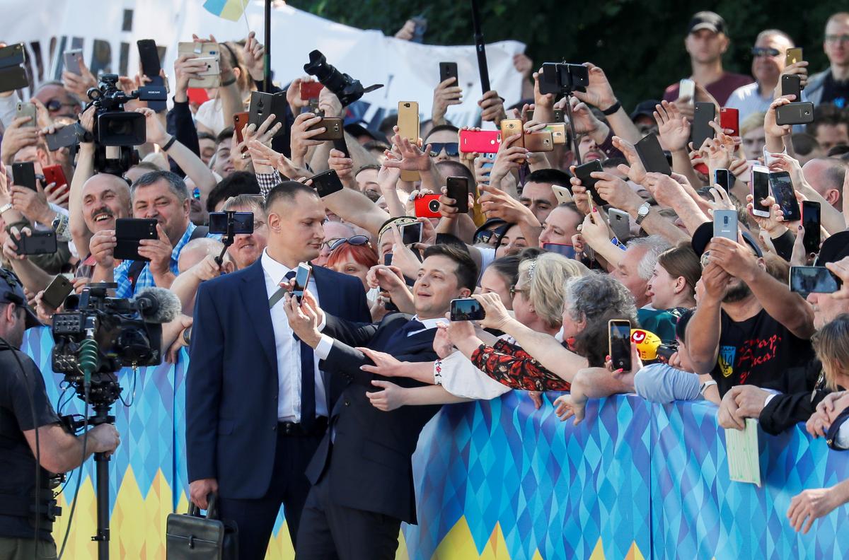 Television Comedian Zelenskiy Takes Power in Ukraine
