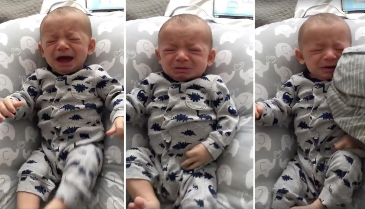 Stunning Video Shows What Happens When Dad Gives Wife’s Dirty Shirt to Crying Baby