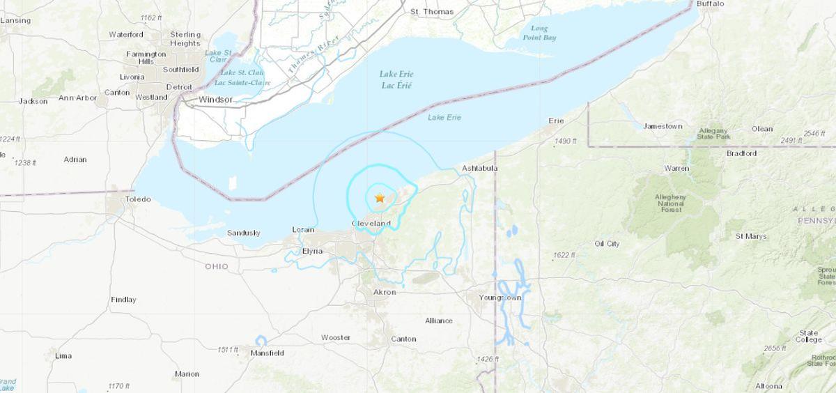 4.0 Magnitude Earthquake Strikes Near Cleveland, Ohio
