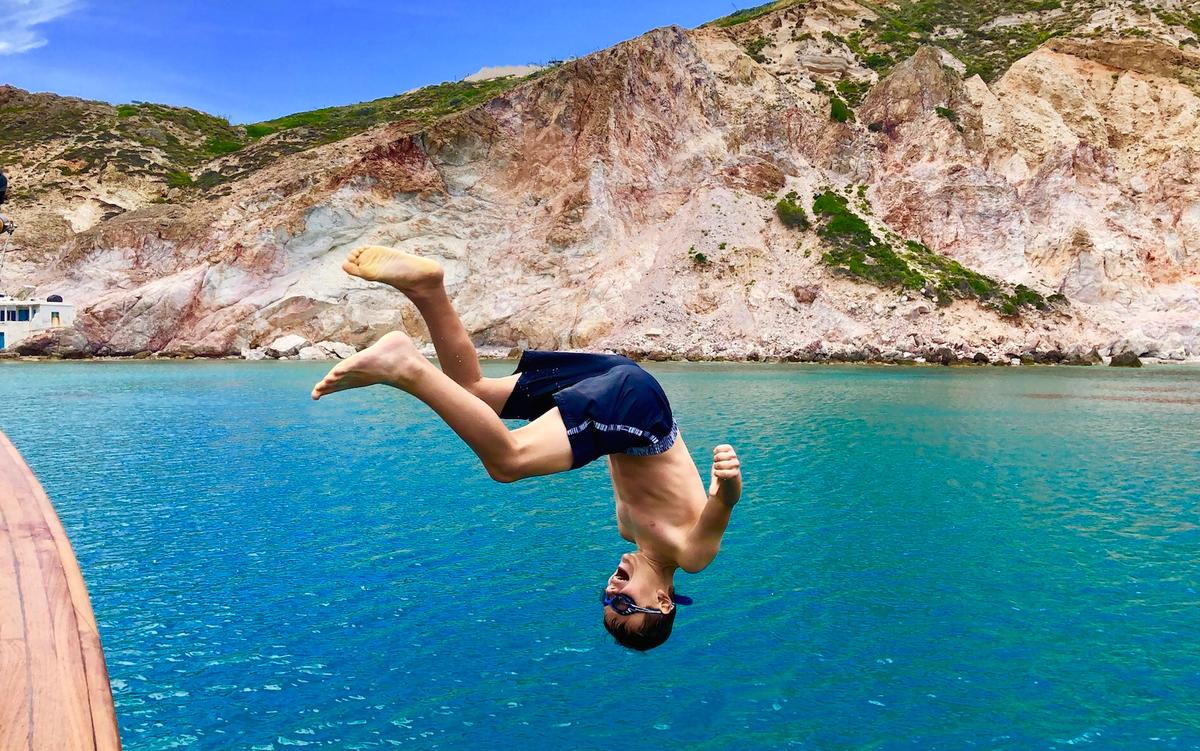 Leaping Into the Blue: A Family Trip Through the Greek Islands