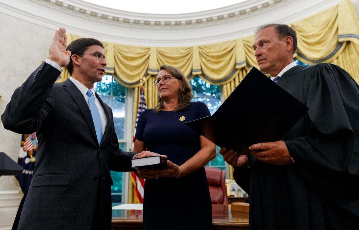 Mark Esper Is Sworn In As Defense Secretary to Succeed James Mattis