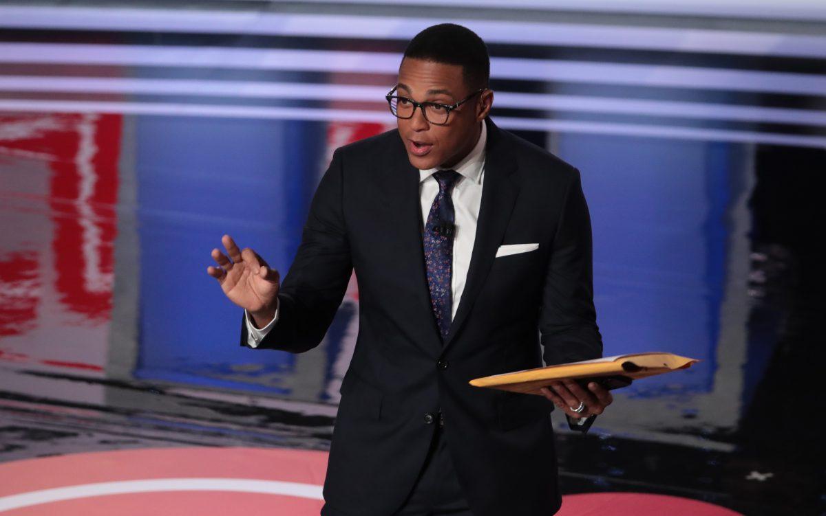 CNN moderator Don Lemon speaks to the crowd attending the Democratic presidential primary debate in Detroit on July 31, 2019. (Scott Olson/Getty Images)