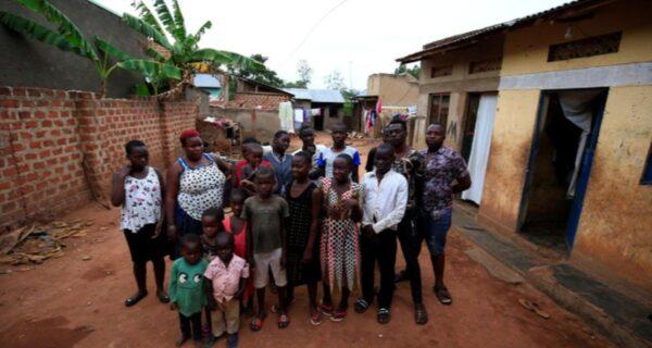 Mariam Nabatanzi gave birth to twins a year after she was married off at the age of 12. (Reuters/James Akena)