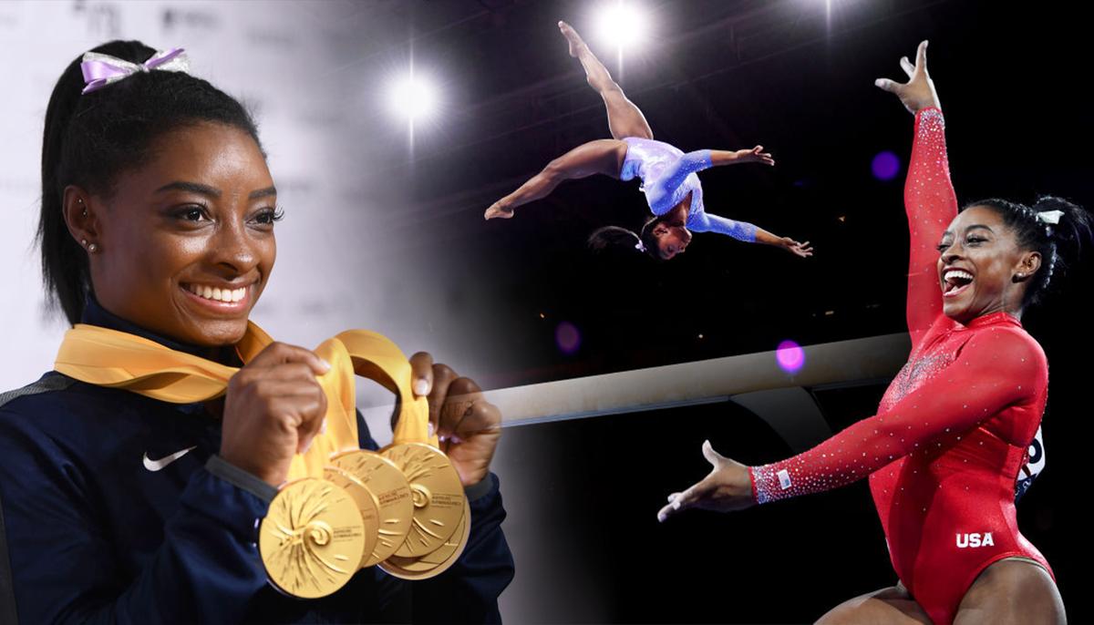 Simone Biles Racks Up ‘More Gold Medals Than Her Age’ After World Championship Gymnastics