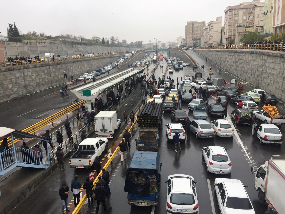 Iranians Take to the Streets Again to Protest Gasoline Price Hike