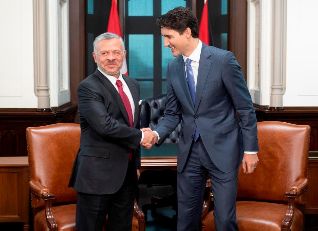 Trudeau, King of Jordan Meet to Talk Refugee, Security Issues