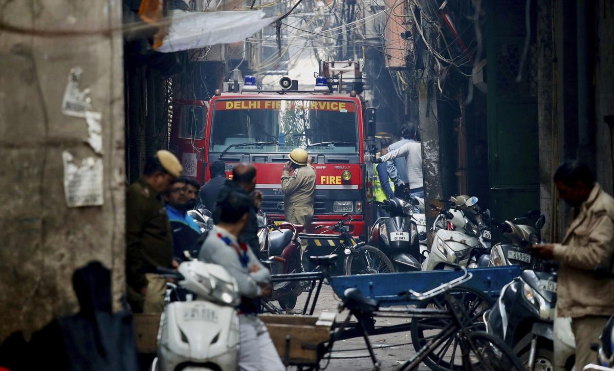 Devastating Factory Fire Kills at Least 43 in Indian Capital