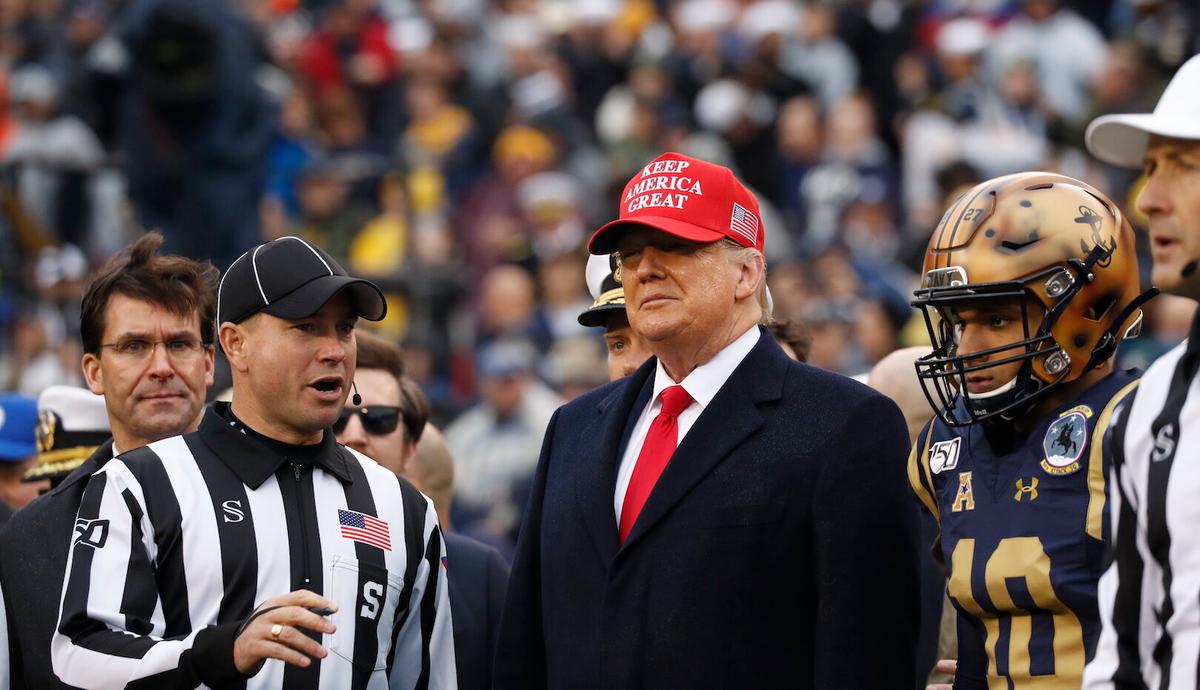 Trump Receives Cheers, Chants After Referee Introduces Him at Army-Navy Game