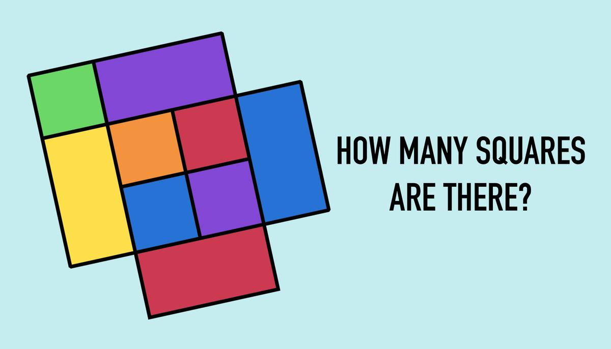 Can You Count All the Squares? This Visual Shapes Puzzle Has Netizens Scratching Their Heads