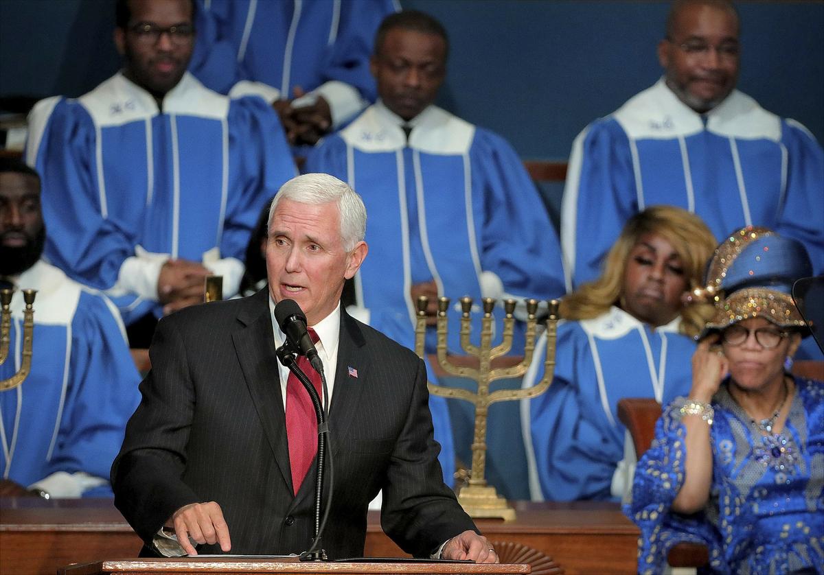 Pence Honors Martin Luther King Jr. at Church Service