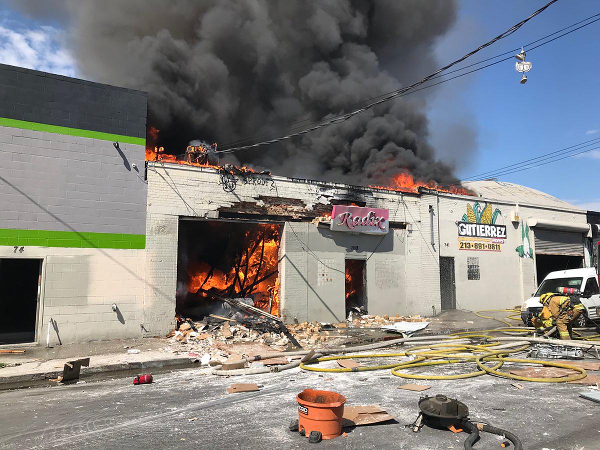 3 People Injured in Explosion and Fire in Los Angeles