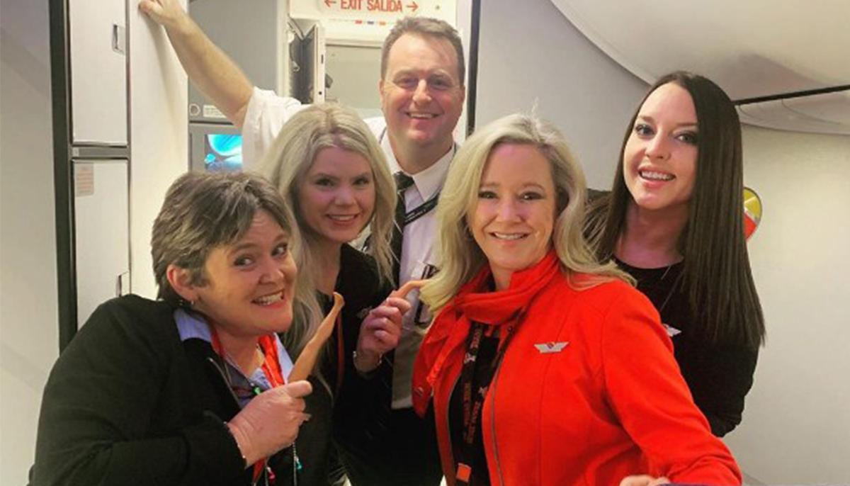 Flight Attendant Has Passengers Rolling in the Aisle With Comic-Relief Safety Announcement