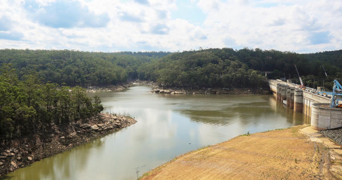 Sydney Dam Levels up Amid Downpour
