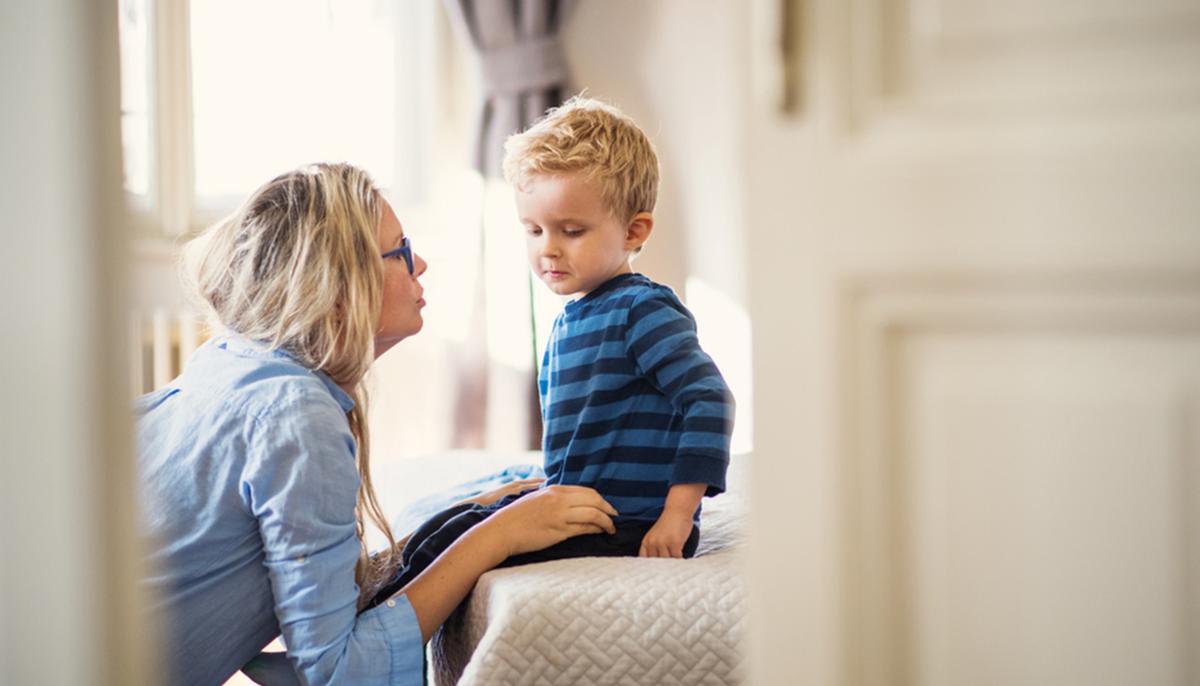 Toddler Goes on an Adorable Rant When Mom Leaves to Work Without Kissing Him Goodbye