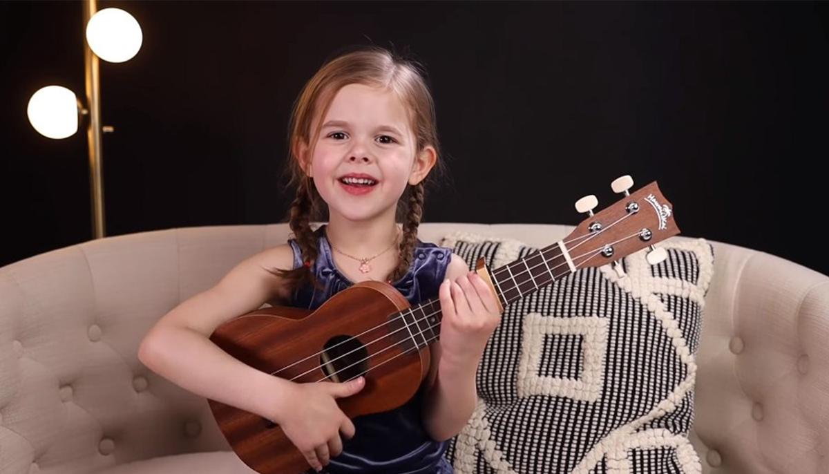 Adorable Little Girl Wins Hearts With Ukulele Cover of Elvis’s Classic (Flashback Video)