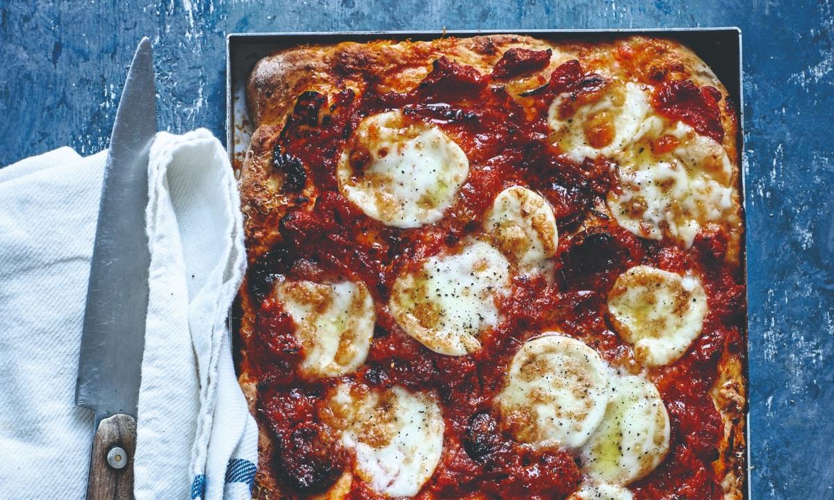 Soda Bread Pizza With Delicious Toppings