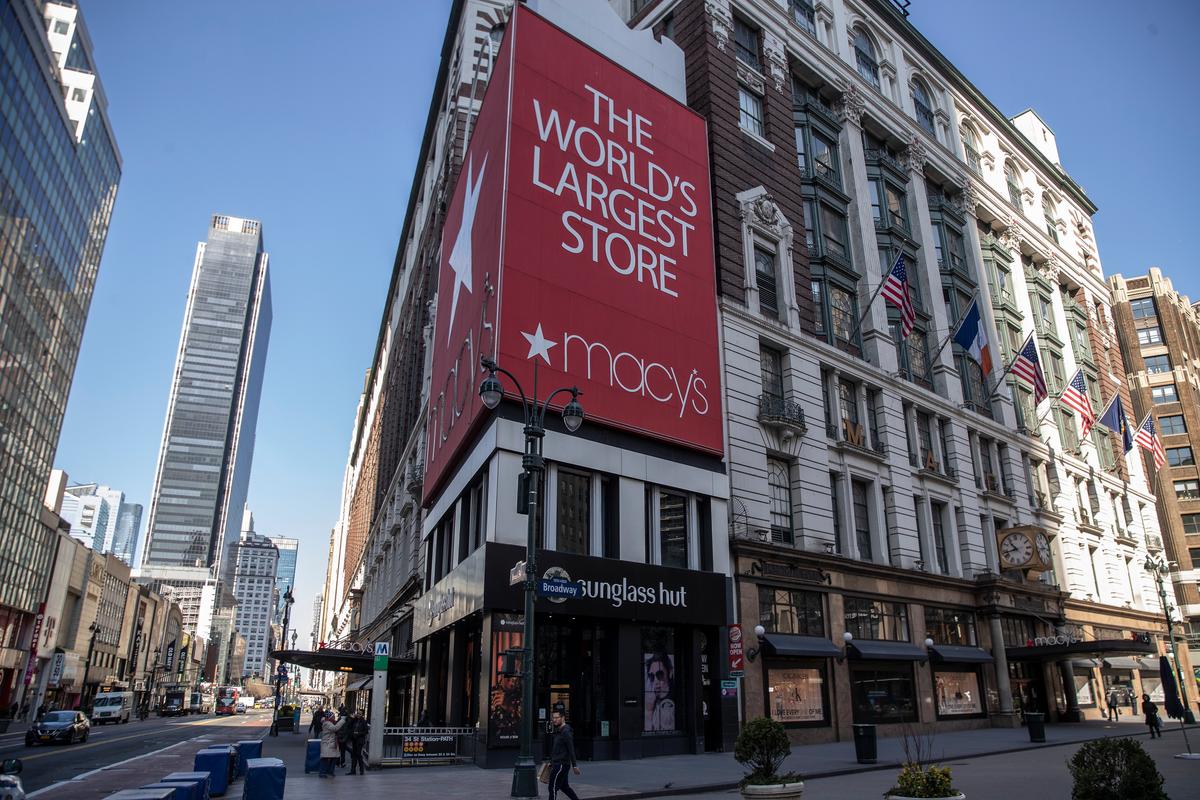 Macy’s Furloughs Majority of Employees as Retailers Adjust to Pandemic