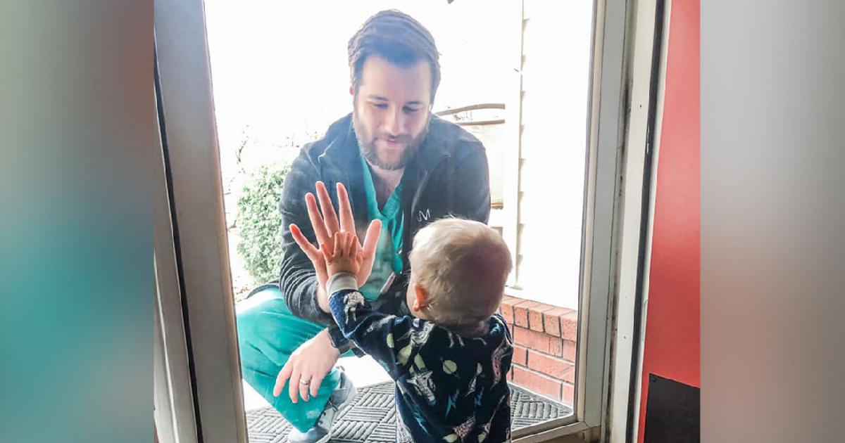 Doctor in Viral Photo With Son Behind Glass Loses Home to Tornado