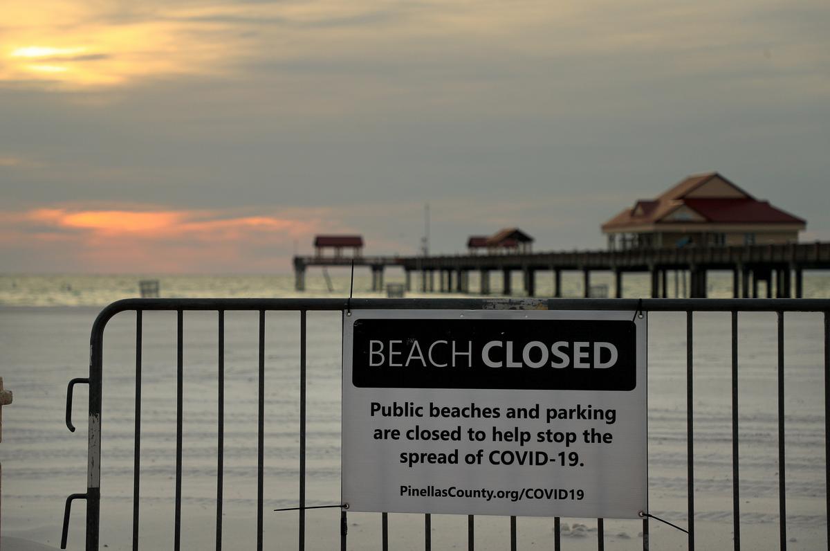 Florida City Closes Beaches a Week After Reopening Over Social Distancing Violations