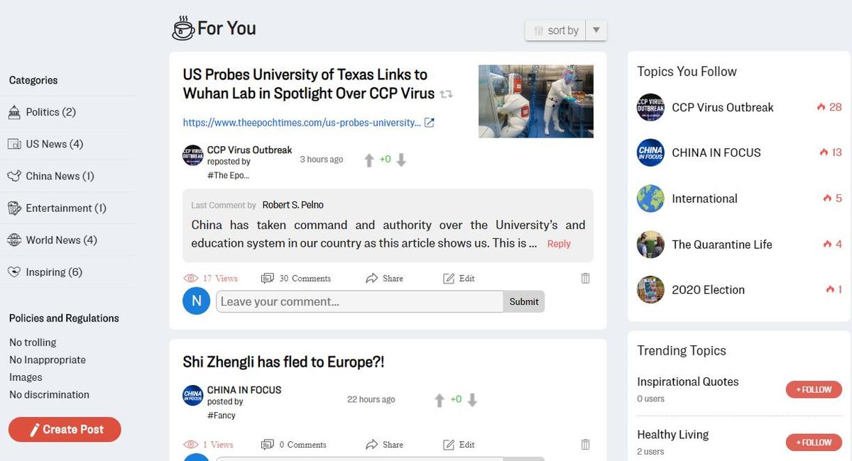 Share and Discuss News in Our New Forum