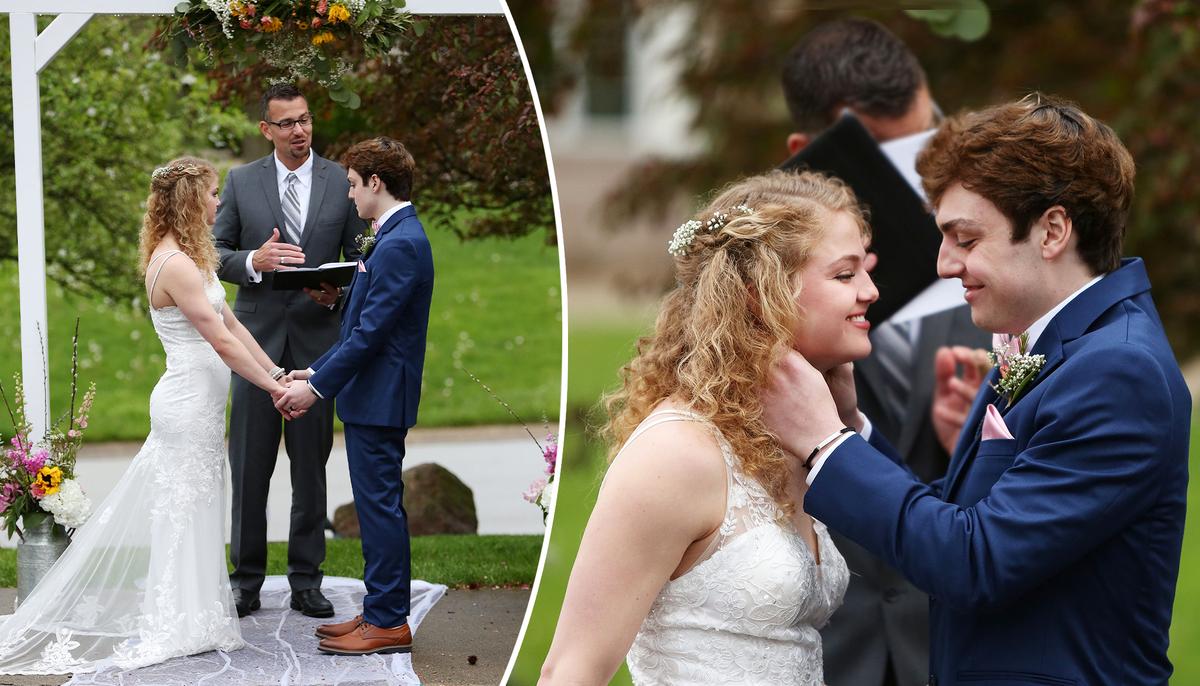 ‘God Wants You Guys Together’: Teen With Terminal Cancer With Months to Live Marries High School Sweetheart
