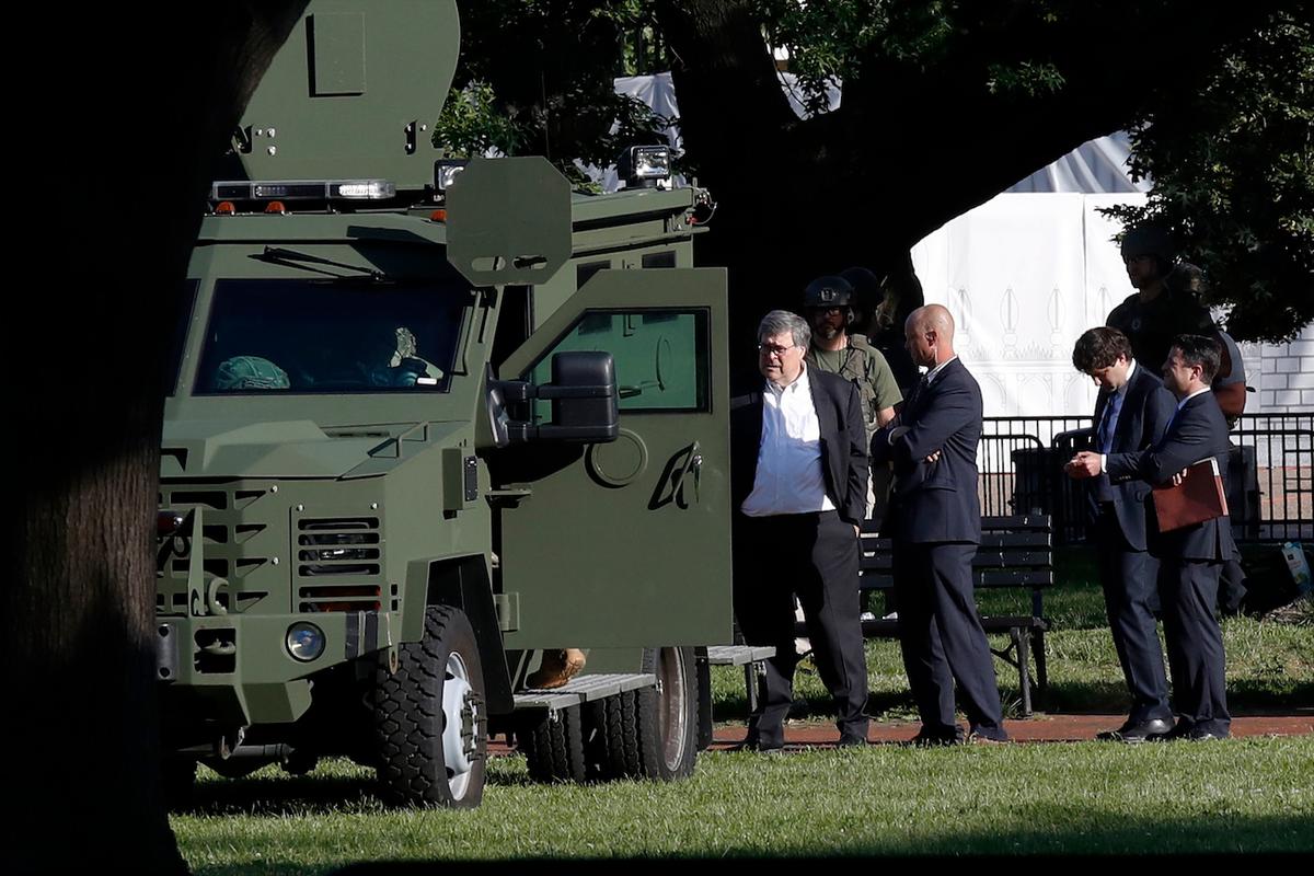 AG Barr Says He Didn’t Give Tactical Order to Clear Protesters Near White House Ahead of Trump’s Church Visit