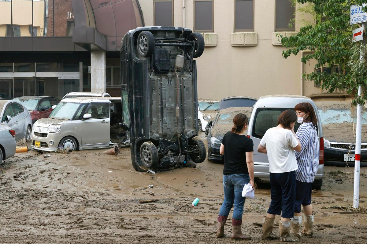 Japan Floods Leave up to 34 Dead, Many at Nursing Homes