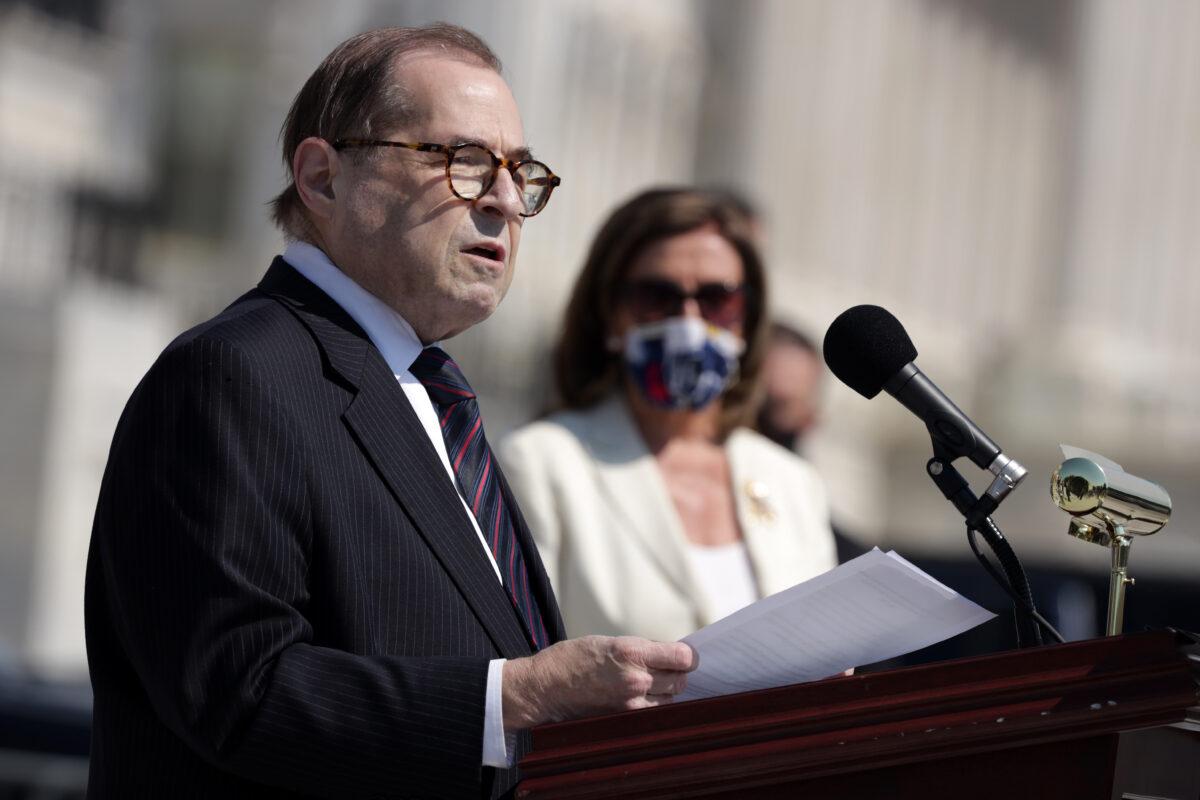 House Judiciary Chairman Jerrold Nadler (D-N.Y.) speaks in Washington on June 25, 2020. (Alex Wong/Getty Images)