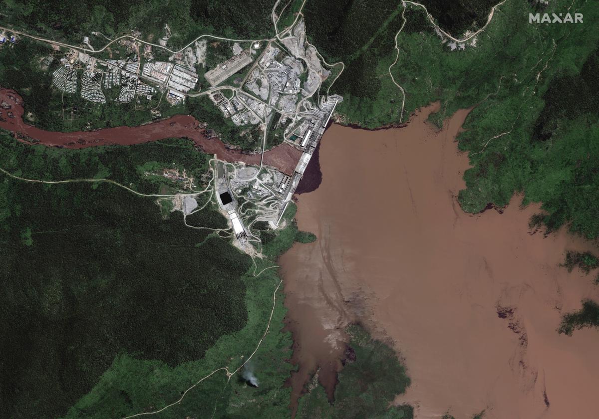 Satellite Images Show Ethiopia Dam Reservoir Swelling