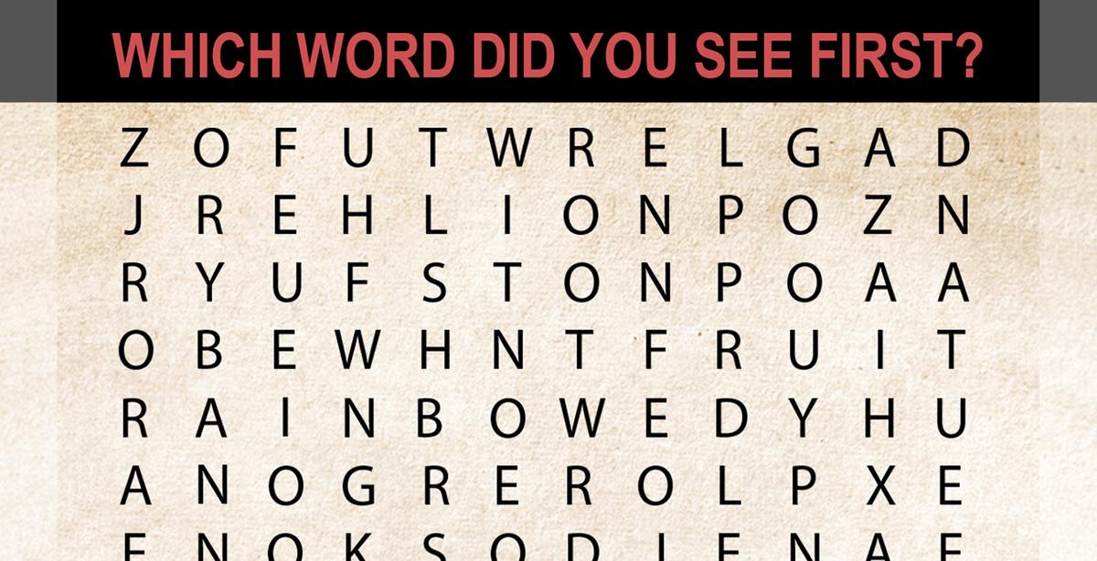 The Word You See First Can Reveal A lot About Your Personality ... and Your Biggest Obstacle