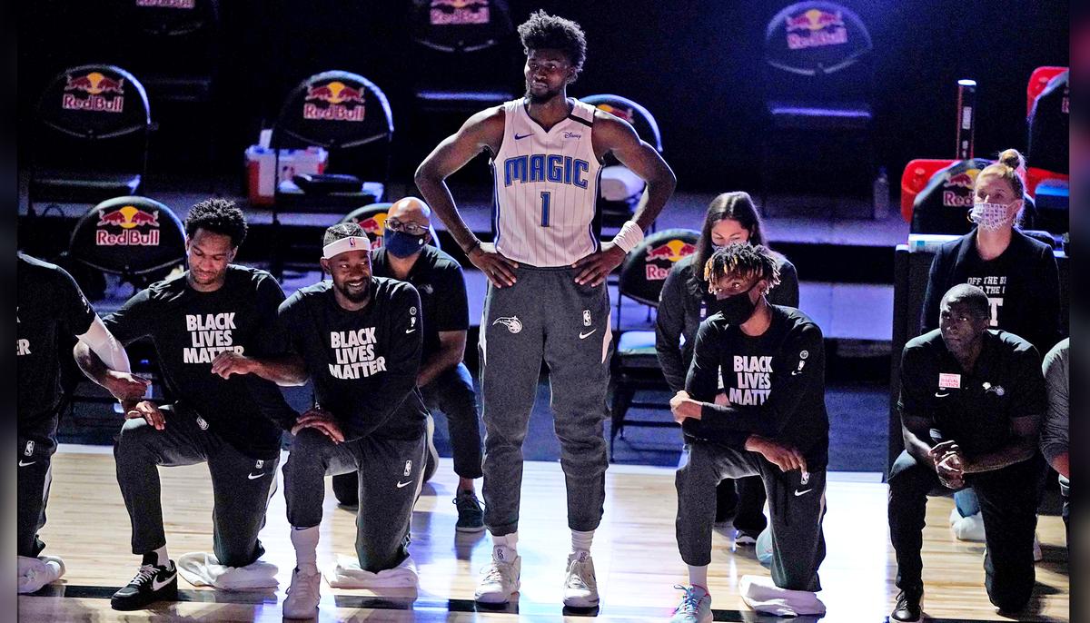 NBA’s Jonathan Isaac Chooses to Stand for Anthem While Teammates Take a Knee