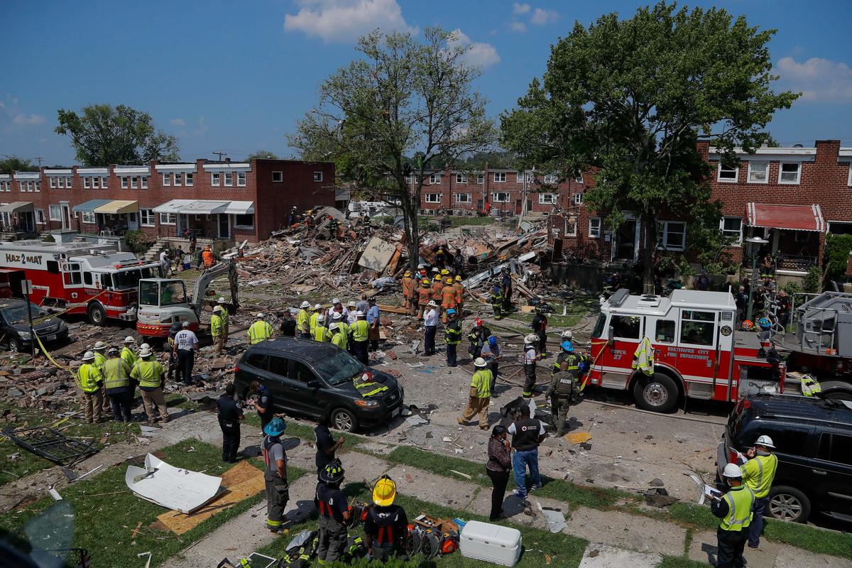 Baltimore Homes Leveled by Gas Explosion; 1 Dead, at Least 4 Hospitalized