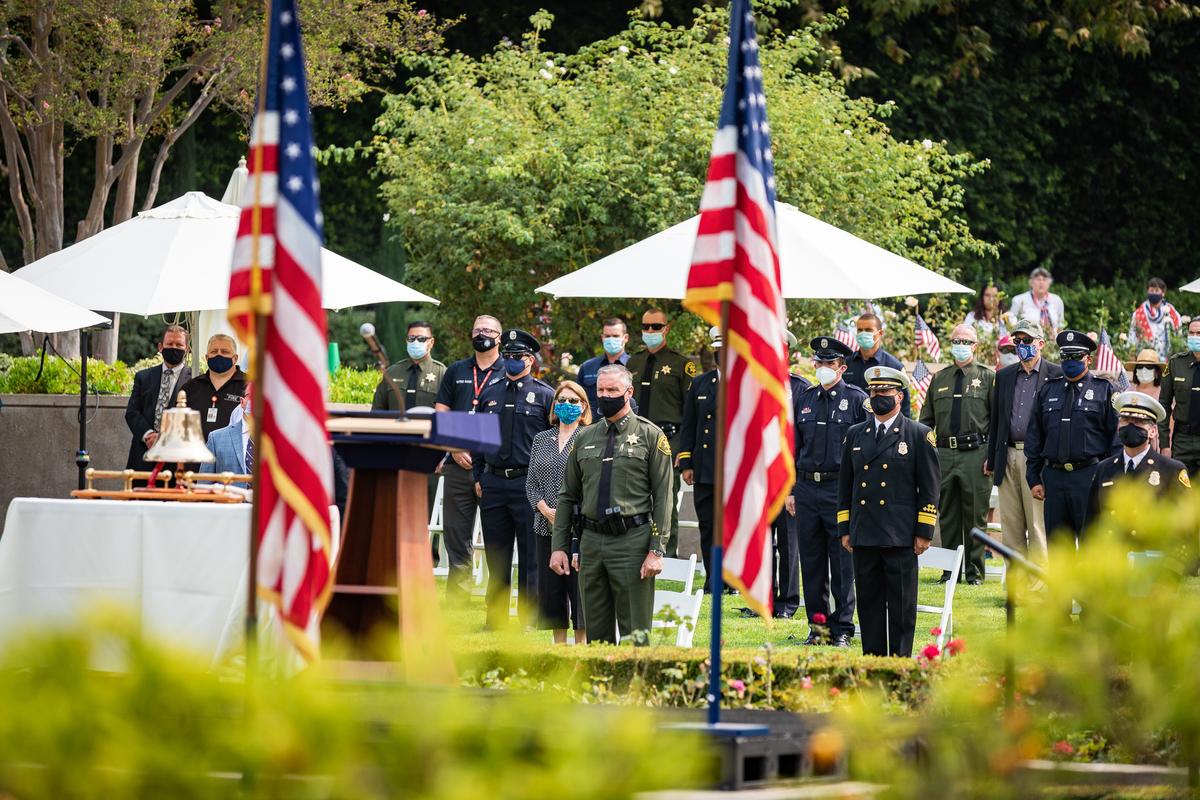 Nixon Library Holds 9/11 Commemoration Ceremony Amid COVID-19