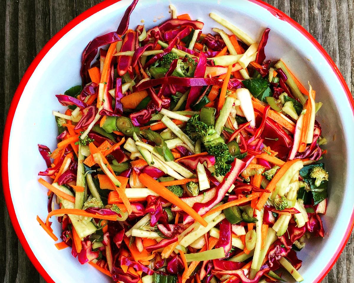 A Cool, Crunchy, Clean-Out-the-Fridge Coleslaw