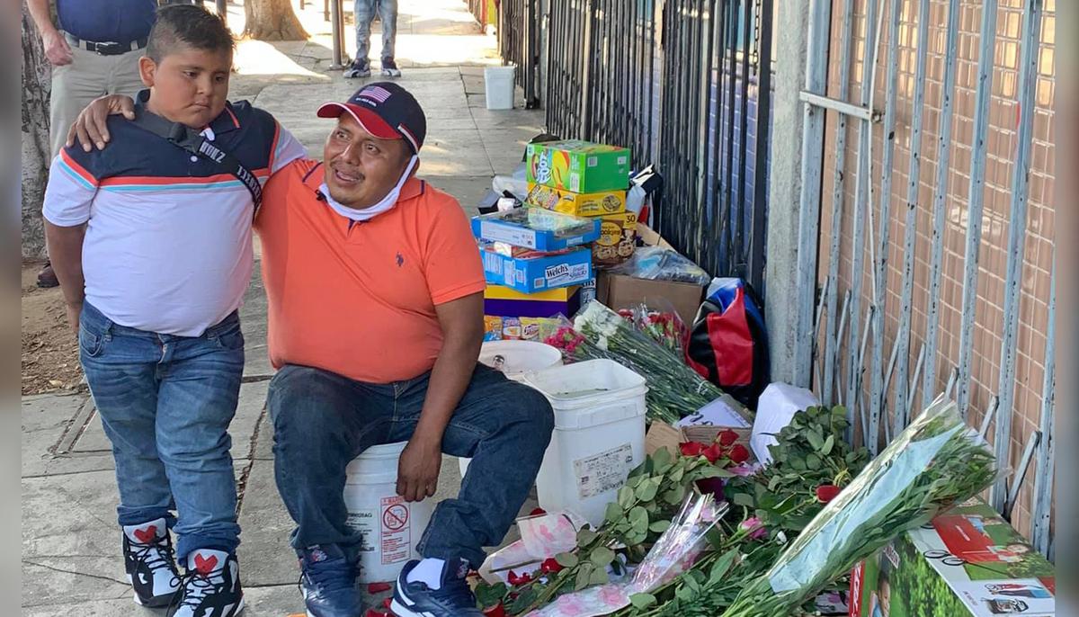 Stranger Raises Over $40,000 for 8-Year-Old Flower Seller and His Unemployed Dad