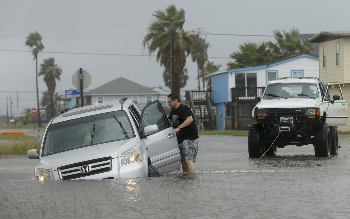 Tropical Storm Beta Stalls Along Texas Coast, Brings Floods