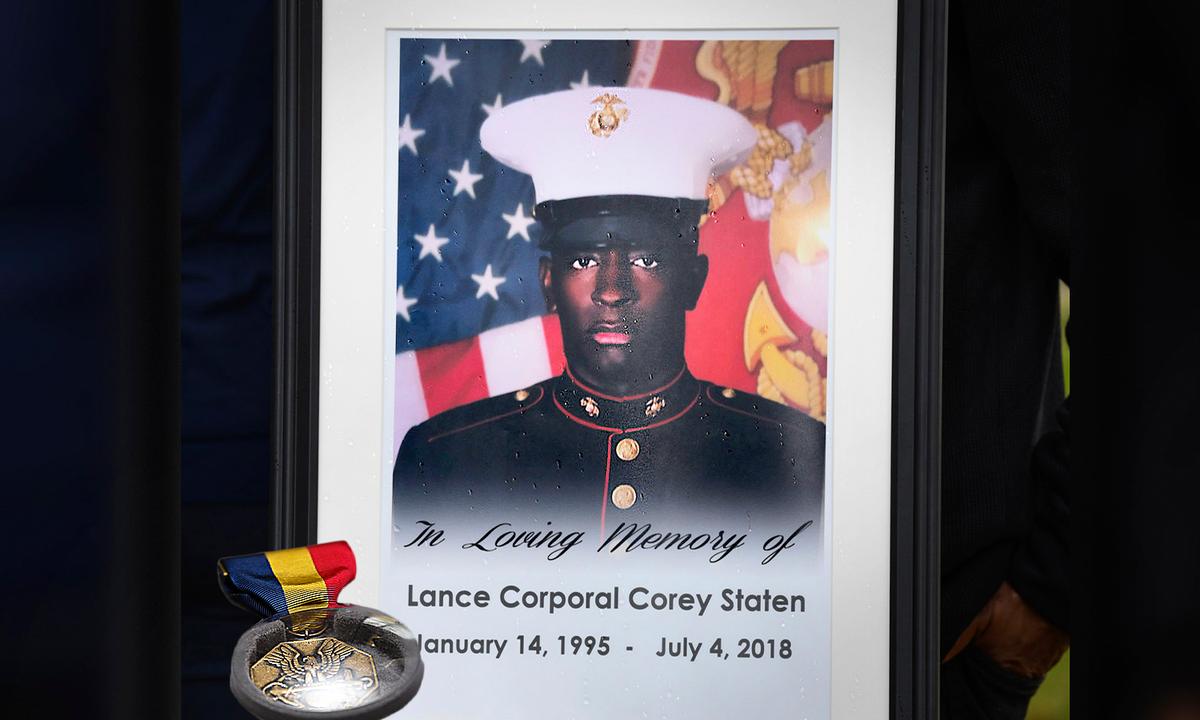 US Marine Who Died Trying to Save Drowning Comrade Awarded Medal for Bravery