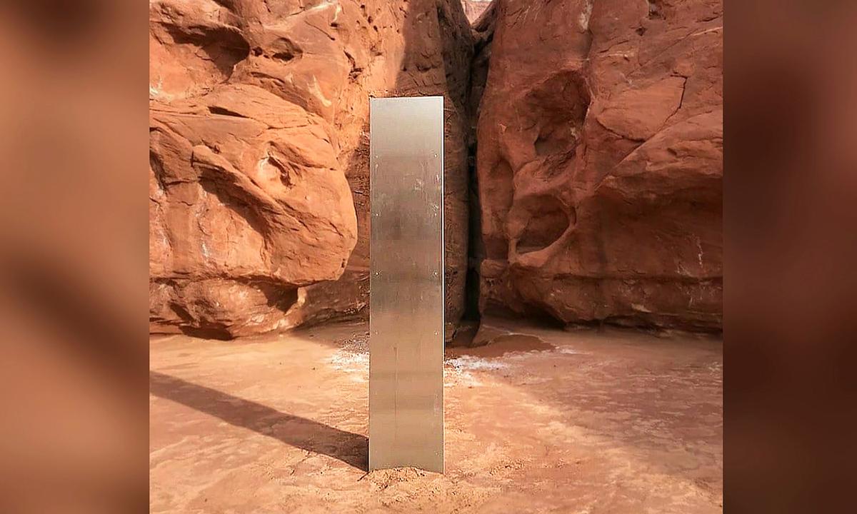 Researchers Discover Mysterious Metallic Monolith Standing in the Middle of Utah Desert