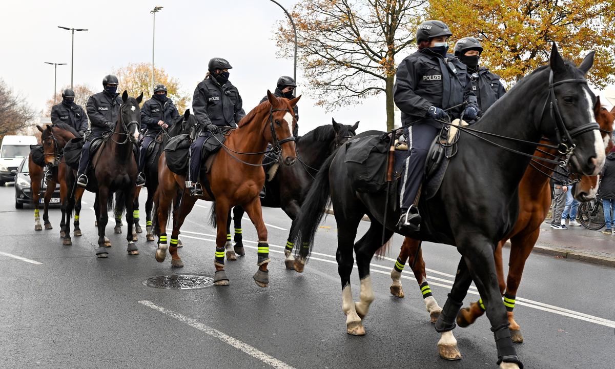 German Police Break up Banned CCP Virus Demonstration