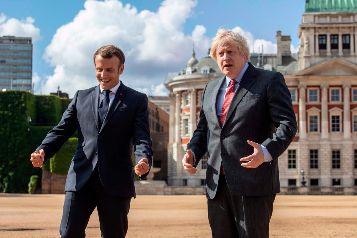 Boris Johnson Wishes Macron Speedy Recovery From CCP Virus