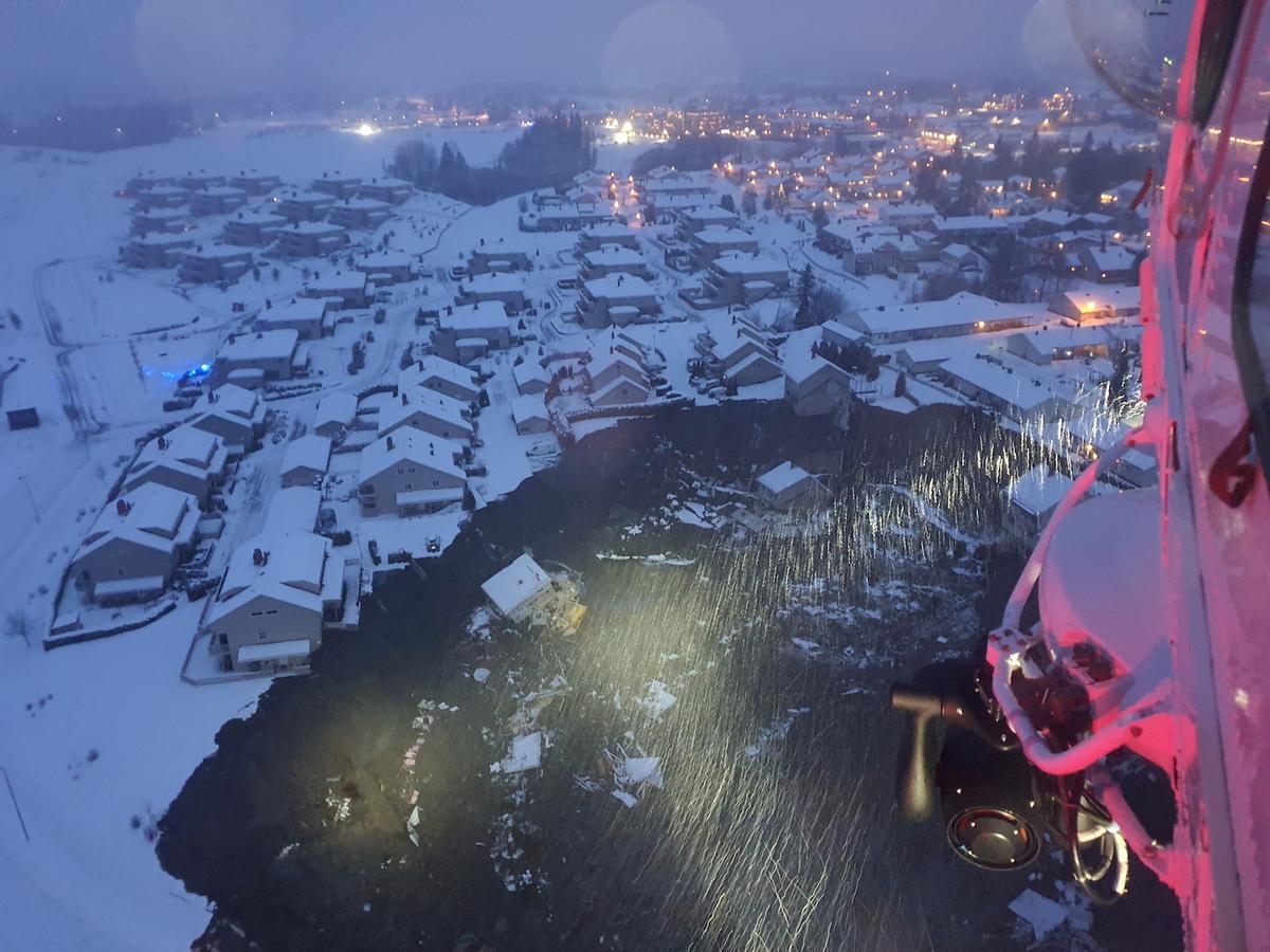 Landslide Hits Residential Area in Norway, 10 Hurt, 11 People Missing