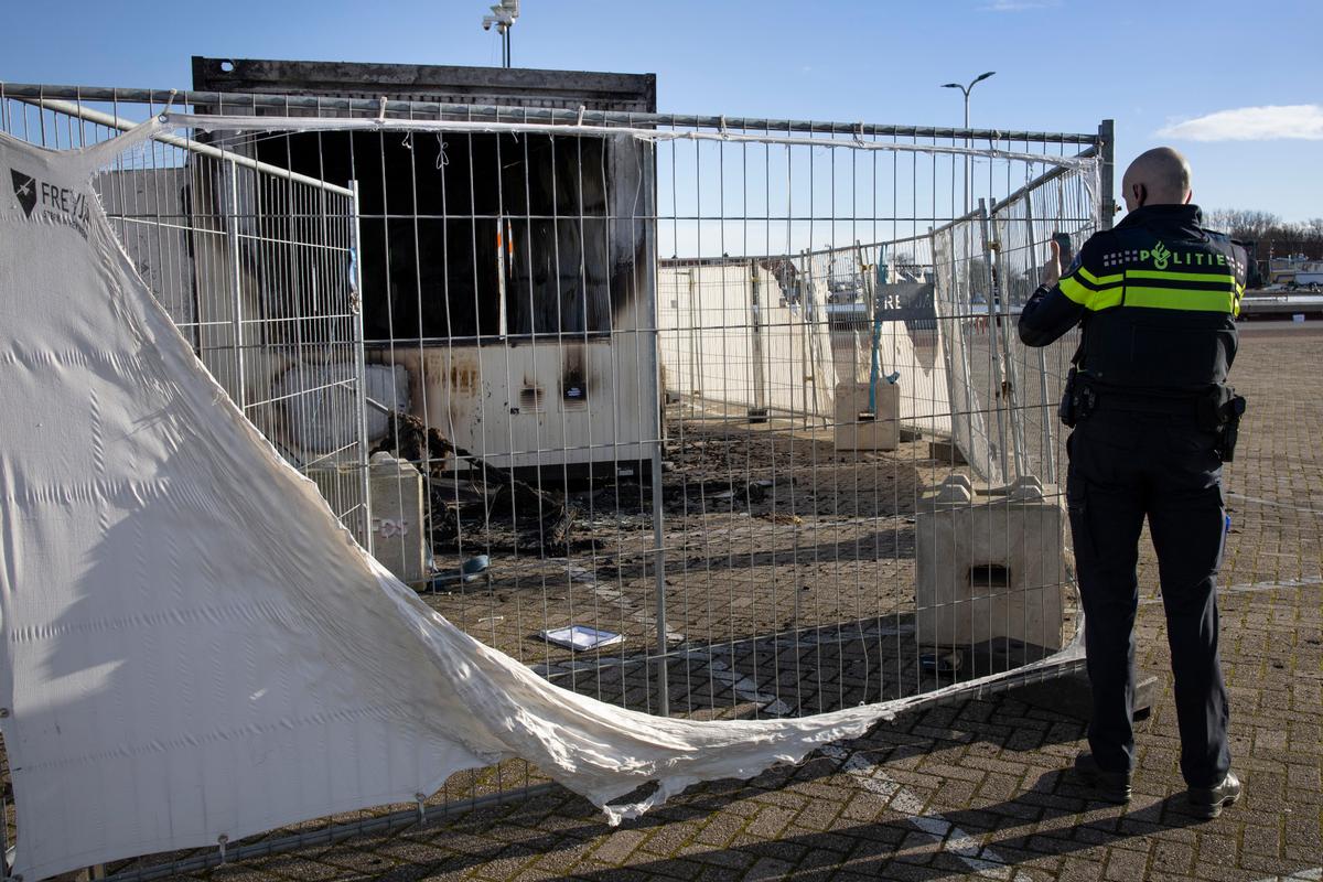 Rioting Youths in Dutch Village Torch Virus Testing Center
