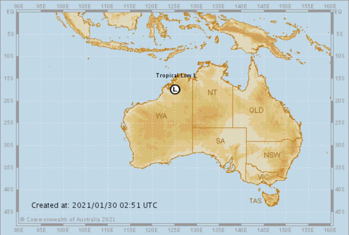 Wild Weather Forecast for Parts of Western Australia