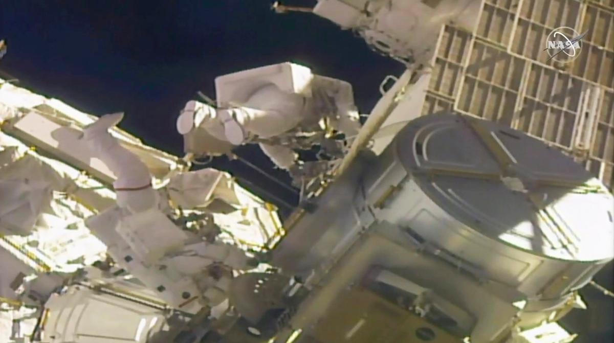 Spacewalkers Finishing 4 Years of Power Upgrades for Station
